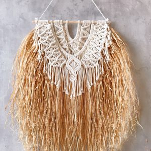 Boho Raffia Woven Wall Hanging