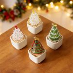 Glass Christmas Tree Desktop Decoration