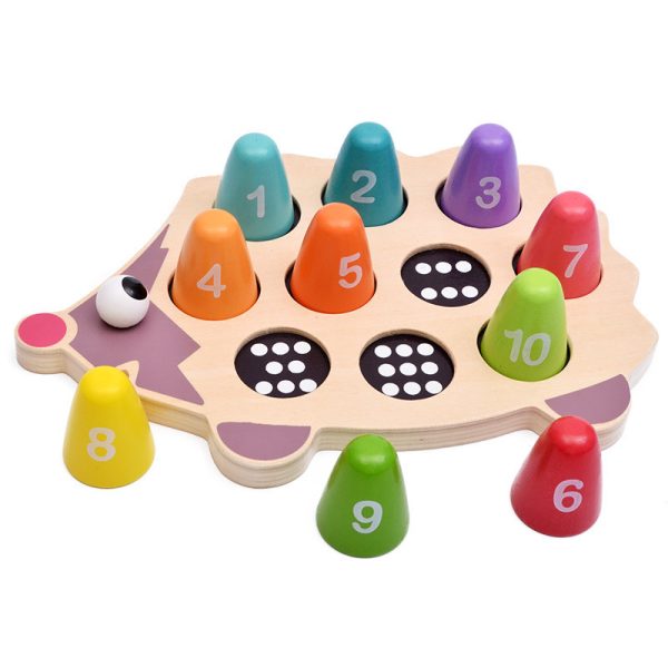 Wooden Hedgehog Number Matching Toy