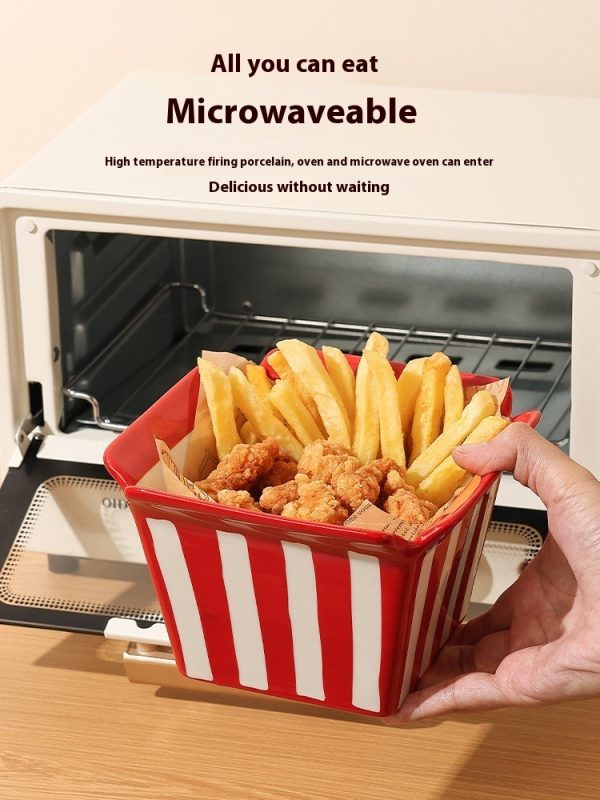 Fries-Shape Popcorn Bowl