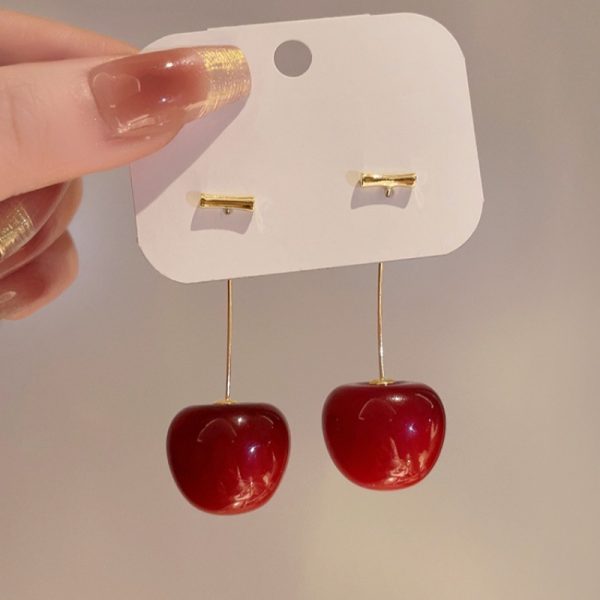 Cherry Drop Earrings