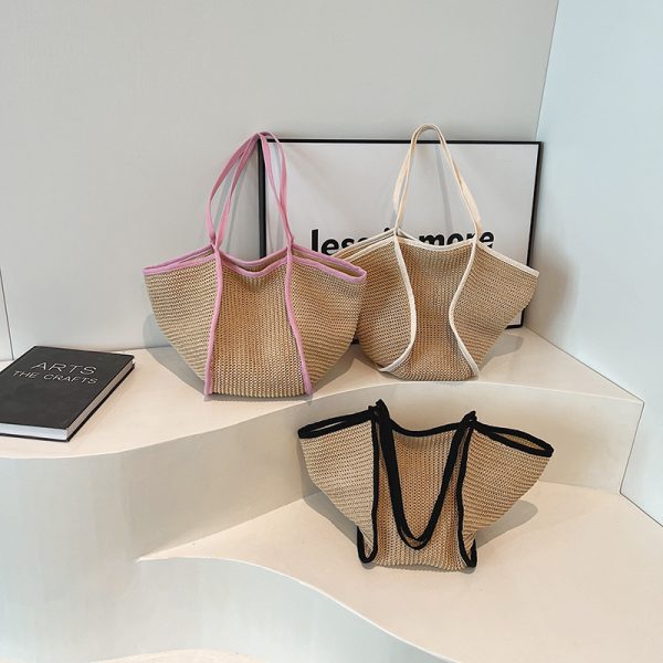 Retro Straw Woven Beach Bag