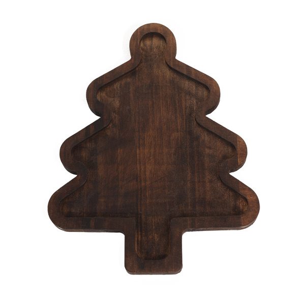 Christmas Tableware Tray Household Wooden Dish Plate