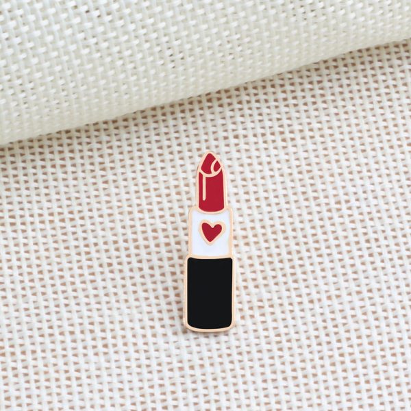 Lipstick Cartoon Brooch