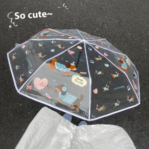 Cartoon Transparent Umbrella
