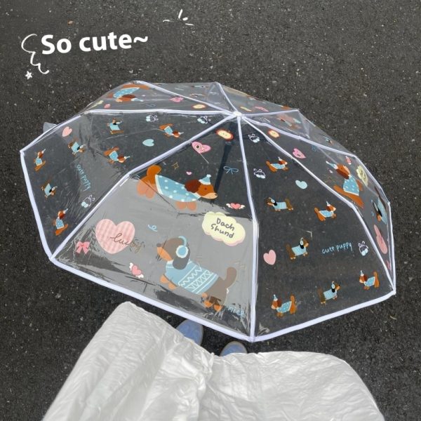 Cartoon Transparent Umbrella