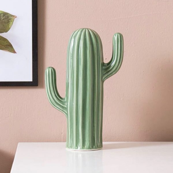 Ceramic Cactus Decor Figurines