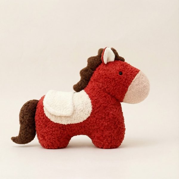 Plush Pony Decorative Cushion & Toy