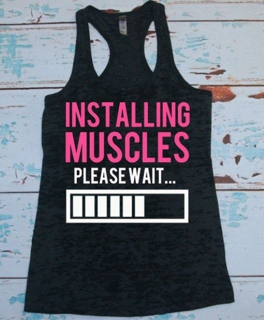 Installing Muscles Women's Workout Tank Top