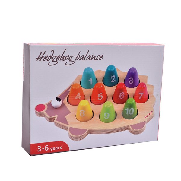 Wooden Hedgehog Number Matching Toy