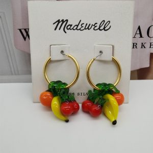 Banana & Cherry Fruit Earrings