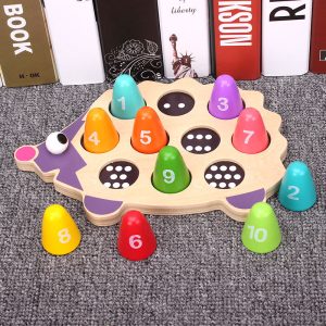 Wooden Hedgehog Number Matching Toy