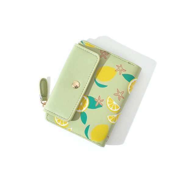 Citrus Tri-Fold Wallet Coin Purse