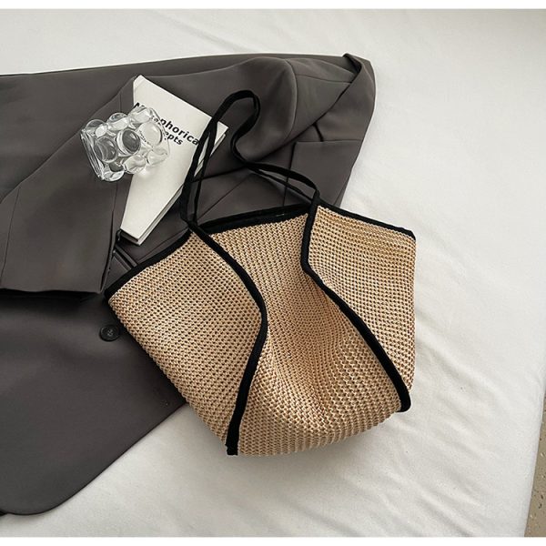 Retro Straw Woven Beach Bag