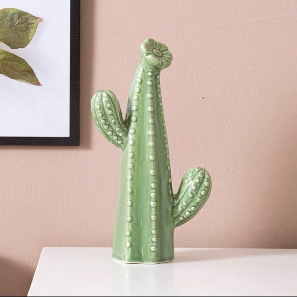 Ceramic Cactus Decor Figurines