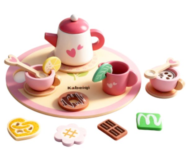 Wooden Afternoon Tea Set
