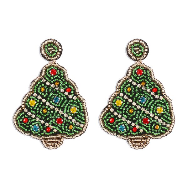 Handmade Christmas Tree Earrings