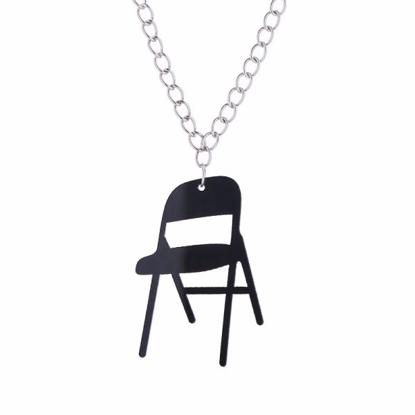 Colourful Acrylic Chair Earrings & Necklace