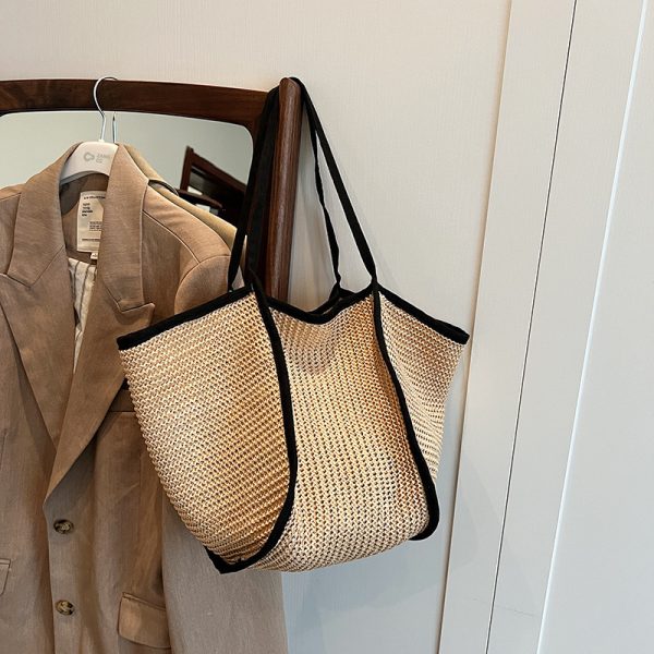 Retro Straw Woven Beach Bag