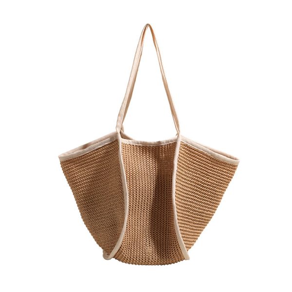 Retro Straw Woven Beach Bag