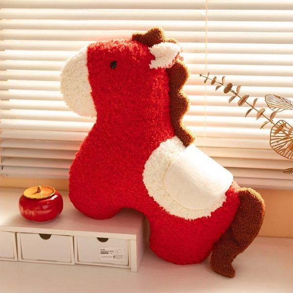 Plush Pony Decorative Cushion & Toy