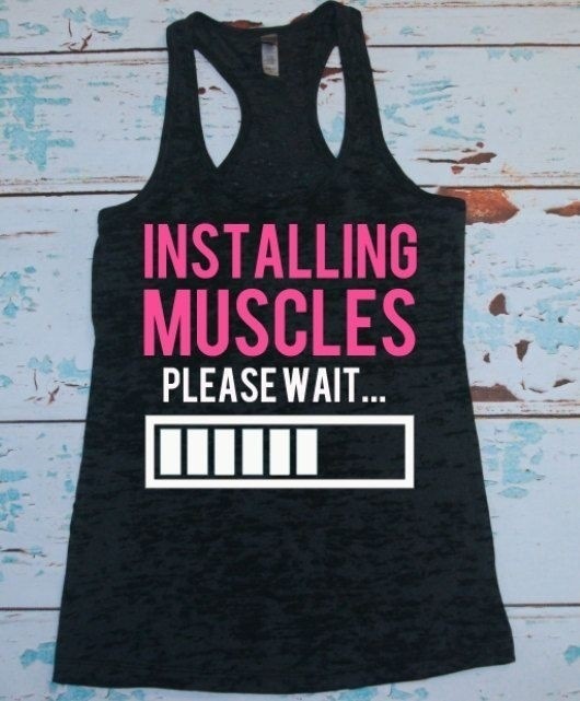 Installing Muscles Women's Workout Tank Top