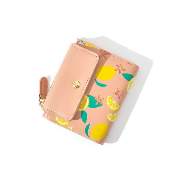 Citrus Tri-Fold Wallet Coin Purse