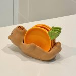 Capybara & Carrot Ceramic Dipping Sauce Dish Set