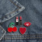 Lipstick Cartoon Brooch