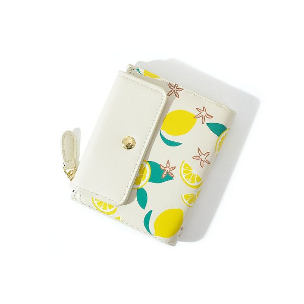 Citrus Tri-Fold Wallet Coin Purse