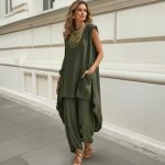 Sleeveless Top and Trousers Set