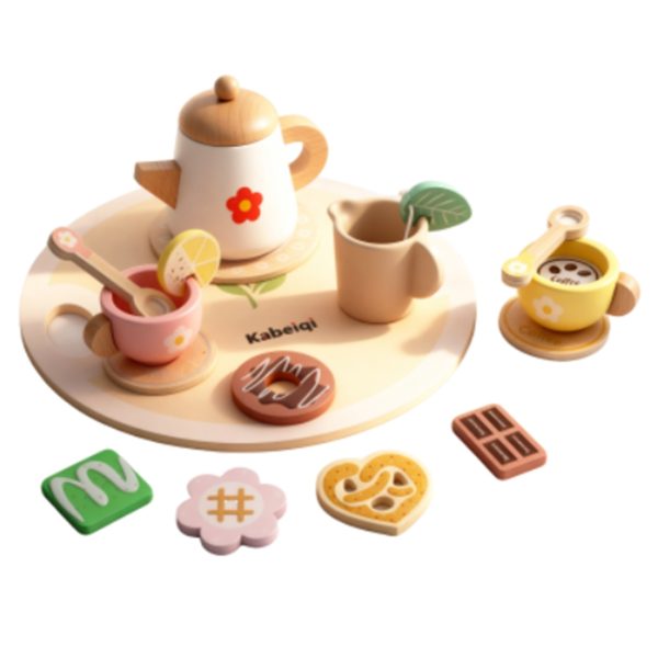 Wooden Afternoon Tea Set