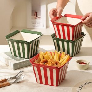 Fries-Shape Popcorn Bowl