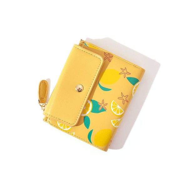 Citrus Tri-Fold Wallet Coin Purse