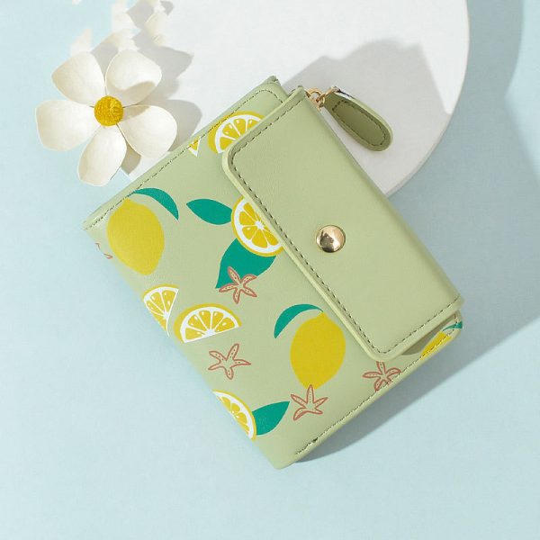 Citrus Tri-Fold Wallet Coin Purse