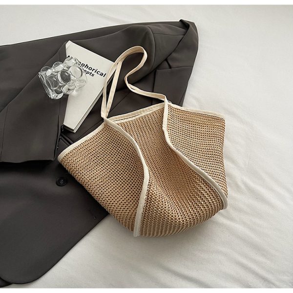 Retro Straw Woven Beach Bag
