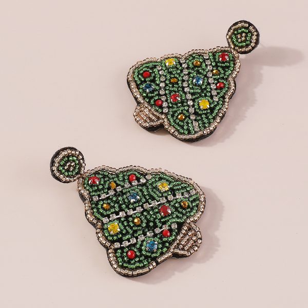 Handmade Christmas Tree Earrings