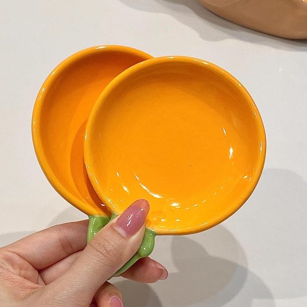Capybara & Carrot Ceramic Dipping Sauce Dish Set