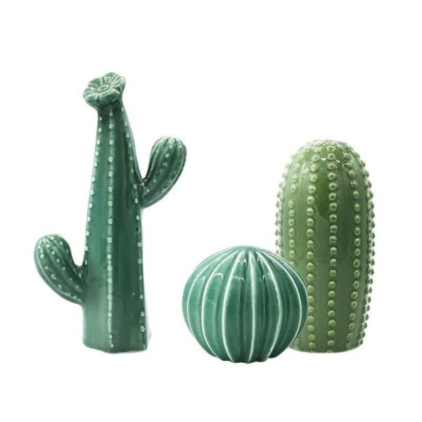 Ceramic Cactus Decor Figurines