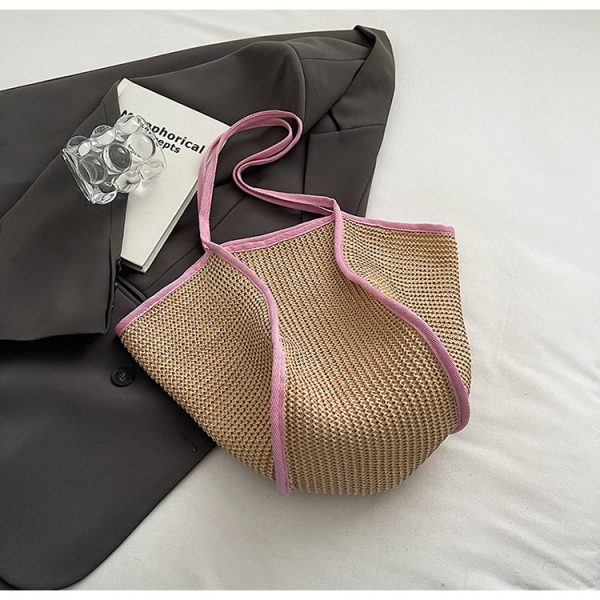 Retro Straw Woven Beach Bag