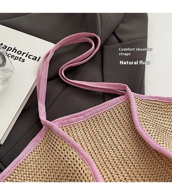 Retro Straw Woven Beach Bag