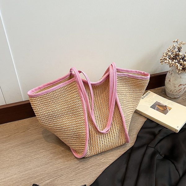 Retro Straw Woven Beach Bag