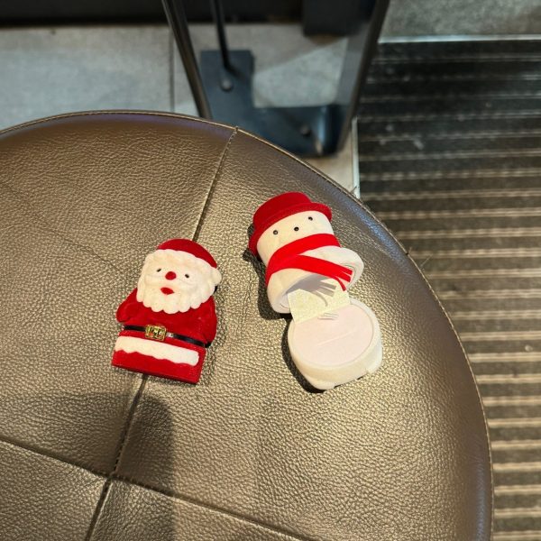 Christmas Ring Box – Santa & Snowman Jewellery Box