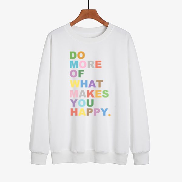 Colourful Slogan Print Sweater