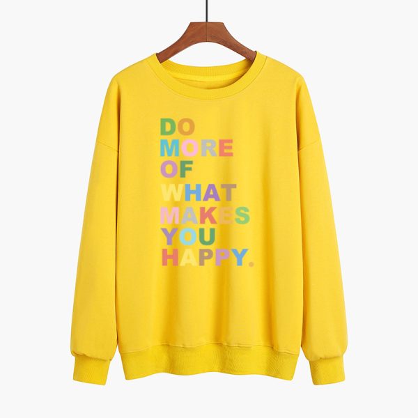 Colourful Slogan Print Sweater