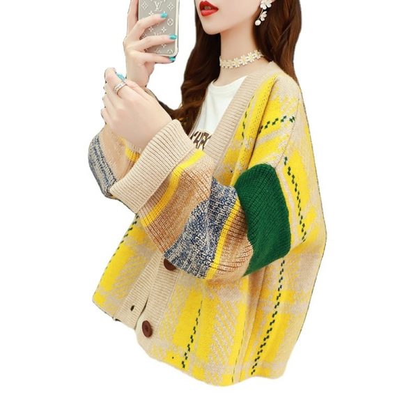 Retro Loose Knit Cardigan