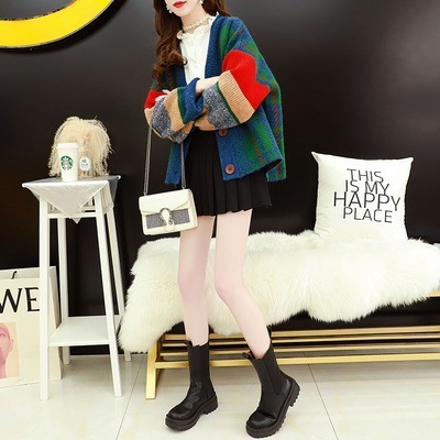 Retro Loose Knit Cardigan