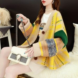Retro Loose Knit Cardigan