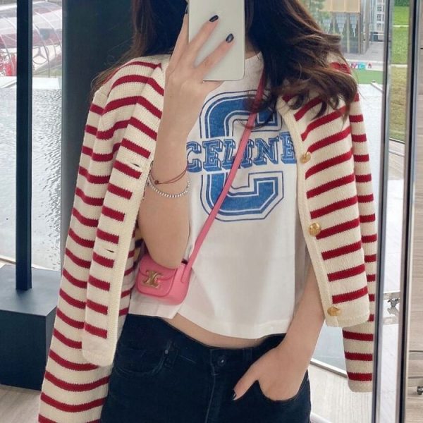 Striped Knit Cardigan