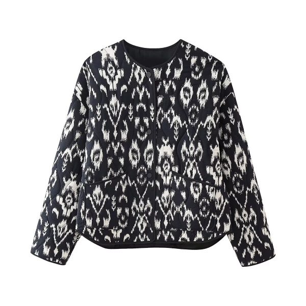 Animal Print Padded Jacket